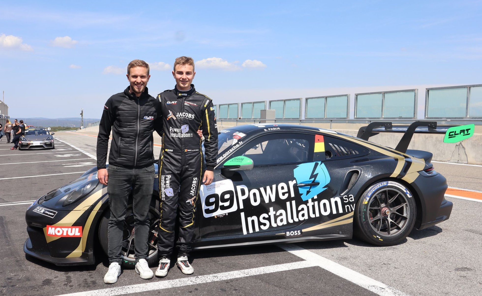 Benjamin Paque au départ des deux derniers rounds de la Porsche Carrera Cup France