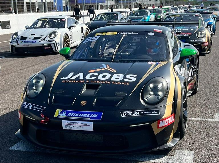Benjamin Paque brille en Porsche Sprint Challenge France à Dijon